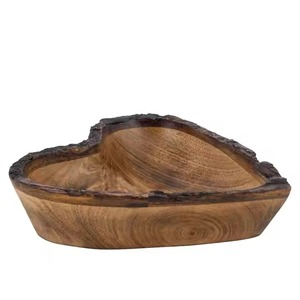 H.M.A Handicrafts Handcrafted Acacia <b>Bowl</b> for Kitchen Table Use Ideal for Salad Soup Fruits or Wooden Gift Option - Product Image 2