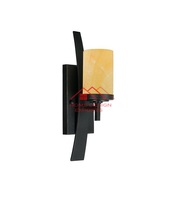 Hôtel Salon Chambre Décoration Style Unique Bougie Applique Murale Fabricant OEM Fer Noir Métal Luxe