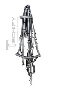 Ensemble d'équipement équestre imperméable en PVC pour selle anglaise, avec collier de poitrage western et bride, accessoires pour chevaux - Product Image 4