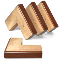 Pieds de meubles triangulaires en bois massif en forme de L pour canapé, armoire, extérieur et salon - Design moderne, robustes et résistants