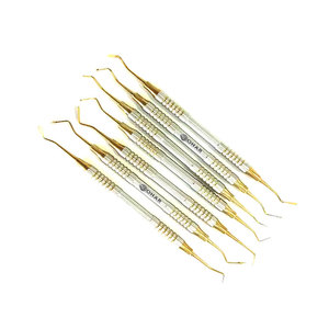 Confiance des professionnels dentaires dans le monde entier 6pcs Blue Plasma Titanium Coated Specula Carver CE Dental Composite Non Stick Filling - Product Image 4