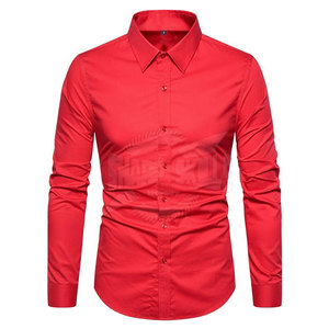 Camisas de vestir ligeras para hombre precio al por mayor de talla grande de punto con cierre de botón cubierto a la venta - Product Image 2
