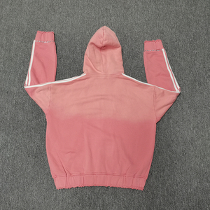 Sudadera con Capucha Extra Grande de Estilo Vintage Personalizada, con Cierre, Pedrería, Impresión DTG, Pintura en Aerosol, Lavada, para Hombre - Product Image 2