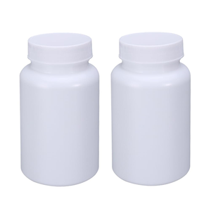 Boîte en plastique blanc, pot en polyéthylène, flacon pour produits de santé, boîte ronde pour capsules et comprimés, à prix avantageux - Product Image 5