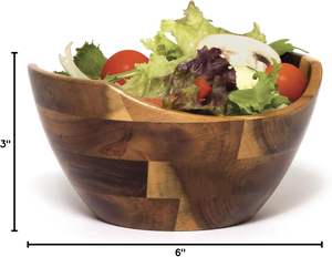 Customized Wooden Bowl for Wholesale Best Design & Round Shape Wooden Serving Bowl for Kitchen & <b>Table</b> Decoration Home Decor - Product Image 6