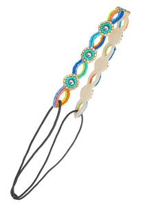 Bandeau de cheveux perlé de rocaille de broderie de luxe pour femmes et filles bandeau de perles de verre strass directement de l'inde - Product Image 5