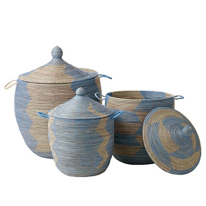 Cesta Elegante de Seagrass con Tapa, Cesta de Almacenamiento Tejida a Mano, Organizador Ecológico para el Hogar, Fabricante Mayorista de Vietnam - Product Image 3