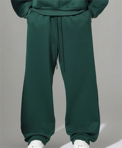 Hot Selling <b>Men</b> Casual Hoodie & Sweatpants Jogger Sets <b>Green</b> Color High Quality <b>Tracksuits</b> Custom Size Breathable Printed Design - Product Image 4