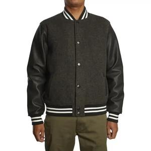 Veste à col montant pour hommes de haute qualité Logo brodé personnalisé hiver High Street Style Junior Varsity Letterman - Product Image 3