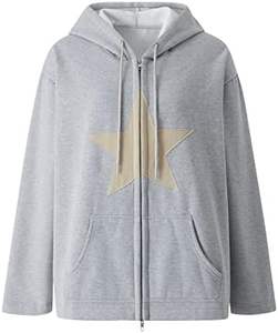Personalizado de calidad superior de moda Star Y2k mujeres sudaderas con capucha de gran tamaño mejor material utilizado transpirable mujeres sudaderas con capucha de gran tamaño - Product Image 4