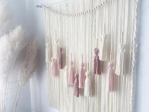 Tapiz de Macramé Grande para Decoración de Paredes de Dormitorio, Ofrece un Estilo Artístico Elegante y una Mejora Acogedora del Interior, Procedente de la India - Product Image 2