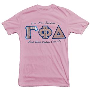 Venta caliente de algodón para hombres Gamma Phi Delta hermandad y fraternidad sarga letras griegas bordado Ringer camiseta más vendida camiseta - Product Image 1