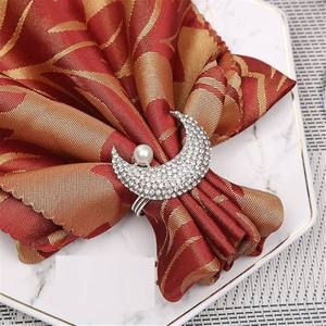 Nouveau Design Attrayant Or Table Décoratif Serviette Anneau Porte-Mouchoirs pour Vente Chaude Ramadan Eid Célébration Porte-Serviette - Product Image 6