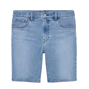 กางเกงยีนส์ขาสั้นผู้ชาย สไตล์ไฮสตรีท ระบายอากาศได้ดี เอวยางยืด ความยาวปานกลาง แห้งเร็ว เป็นมิตรกับสิ่งแวดล้อม ขายส่ง รับผลิตตามสั่ง OEM ปรับแต่งได้ - Product Image 1