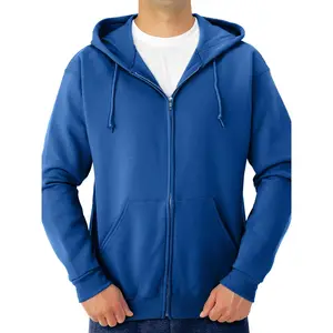 zip up blue hoodie