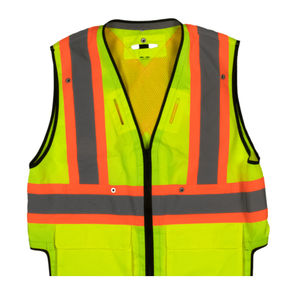 Gilet de sécurité LED haute visibilité, léger, personnalisable, conforme aux normes ANSI Classe 1 et EN ISO 20471 Classe 2, imperméable et hautement réfléchissant - Product Image 1