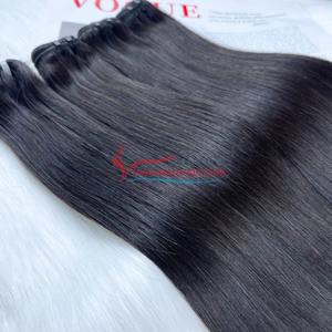 Extensiones de cabello humano vietnamita virgen súper doble dibujado paquetes de trama hueso recto vendedores al por mayor 100% Color Natural Remy - Product Image 5