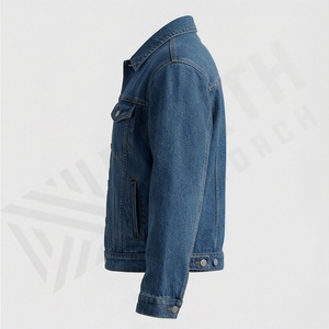 Casual Denim Jacket Custom Vintage Washed Men Women Durable Cotton Filled Comfortable <b>Coat</b> Stylish Outwear Customized Color - Product Image 3