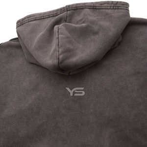 Sweat à capuche décontracté délavé à l'acide avec col à capuche Style hivernal Sérigraphie numérique et soie Méthode de tissage non tissé - Product Image 3