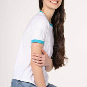 Impression de logo personnalisé T-shirt à manches courtes pour femmes T-shirt pour femmes Vêtements les plus vendus T-shirt pour femmes - Product Image 3