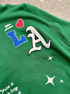 OEM Coton de haute qualité Confortable Chenille Broderie Personnalisé Hommes Pull à Capuche Non-String Puff Print Doux Polaire Doublé Surdimensionné - Product Image 3