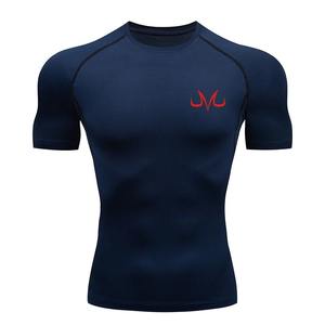 Camisas de calidad Premium de verano 3D impreso gimnasio entrenamiento hombres tendencia Jogging desgaste personalizado muesca superior ligero Rash Guard - Product Image 1