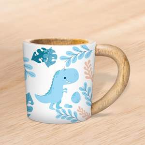 ถ้วยชางานฝีมือทำจากไม้แข็งแรงแก้วกาแฟแบบมีรอยสามด้านพร้อมคุณสมบัติใช้แล้วทิ้งสำหรับกาแฟและชา - Product Image 2