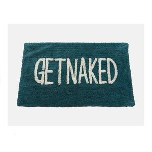 GETNAKED Tapis de bain en coton fait à la main Design moderne 'Word Tufting' Confort ultime Durabilité pour la maison Hôtel Salle de bain à bas prix - Product Image 1