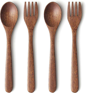 ช้อนส้อมไม้ดีไซน์ใหม่ล่าสุดที่มีรูปทรงและขนาดที่น่าดึงดูด - Product Image 1