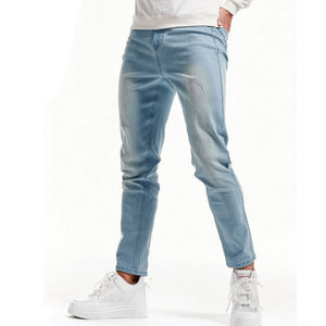 กางเกงยีนส์ผ้ายืดบางพอดีตัวสำหรับผู้ชายขนาดใหญ่พิเศษเอวสูงระบายอากาศได้ดีโดยอุตสาหกรรมที่น่าทึ่ง - Product Image 3