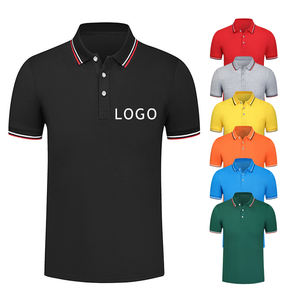 Polos de alta calidad, camiseta con logotipo estampado bordado personalizado, uniforme de negocios de algodón en blanco, polos de Golf para hombres - Product Image 1