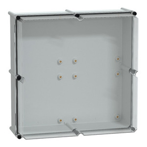Per SCHNEIDER ELECTRIC NSYPLS5454AG Scatola PLS con Coperchio Posteriore Trasparente in PC Poliestere IP66 54x54x23cm Elettronica e Strumentazione - Product Image 1
