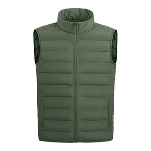 เสื้อกั๊กปลาปักเป้าผ้าฝ้ายสำหรับผู้ชายเสื้อแจ็กเก็ตแห้งเร็วสีล้วนแบบใหม่ออกแบบได้ตามต้องการ - Product Image 3