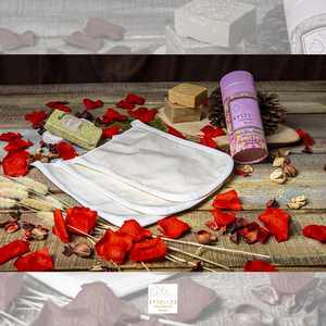 Gants exfoliants en viscose de mûrier bio, entièrement naturels, doux, essentiels pour le spa, mitaines de gommage corporel, soins du visage et du corps - Product Image 2