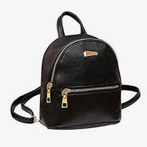 Sacs à dos en cuir décontractés pour femmes les plus vendus sacs en cuir de meilleure qualité pour dames impression personnalisée sac à dos décontracté en cuir de couleur unie - Product Image 6