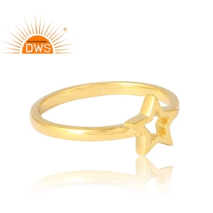 Anillo de Plata de Ley 925 chapado en oro de 18 quilates, joyería fina Demi para mujer, regalo para ella - Product Image 4