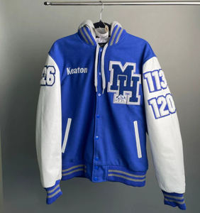 Veste universitaire la plus vendue veste de baseball Letterman veste corps en laine et manches en cuir veste de basket-ball unisexe de qualité supérieure - Product Image 6