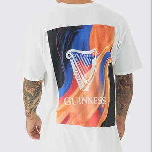 2025 surdimensionné hommes Premium 100% coton T-Shirt 240GSM personnalisé impression numérique Streetwear longue conception haute qualité sérigraphie - Product Image 1