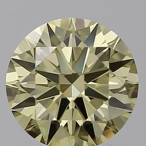IGI 1,01 CT Fancy Yellow Lab Grown redondo brillante diamante excelente corte VVS2 calidad de piedras preciosas para la fabricación de joyas - Product Image 1
