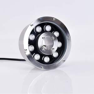 Pompe à eau extérieure avec contrôle DMX et LED RGB – Buse de fontaine et éclairage annulaire subaquatiques étanches IP68 - Product Image 1