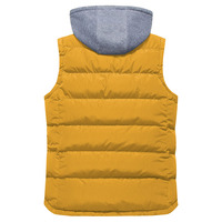 Chaleco Acolchado de Algodón para Hombre con Capucha y Diseño a Cuadros para Invierno, Servicio OEM Personalizado al por Mayor