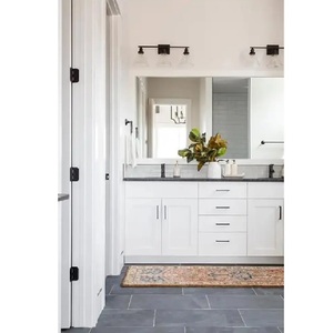 Meuble-lavabo sur pied à prix raisonnable OEM combinaison de meuble-lavabo de salle de bain en contreplaqué/MDF/PVC durable multicolore de conception moderne du Vietnam - Product Image 6