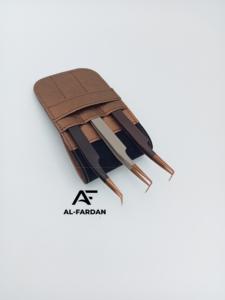 Meilleure vente de pince à épiler d'extension de cils maigres à 90 degrés pointe en or rose en acier inoxydable massif avec logo personnalisé pince à cils - Product Image 6