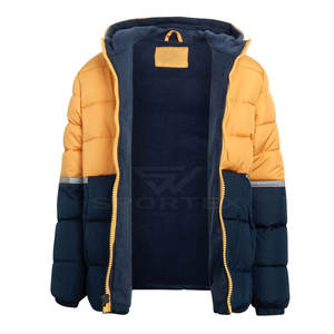 Dernière conception de veste d'hiver pour homme, col montant, logo sur le devant, respirante, séchage rapide, en polyester, différentes couleurs, vêtements d'extérieur - Product Image 2