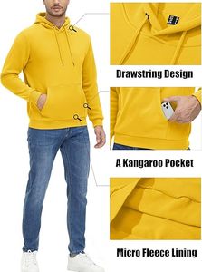 เสื้อฮู้ดดี้ผู้ชายไซส์ใหญ่แบบมีโลโก้ปั๊มนูนสั่งทำขายส่ง ผ้าฟลีซเนื้อแน่น เป็นมิตรต่อสิ่งแวดล้อม - Product Image 4