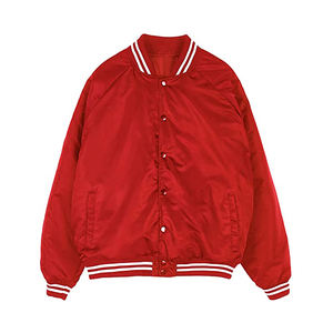 Diseño personalizado OEM satén Varsity chaqueta Unisex Bomber Streetwear estilo béisbol chaqueta de alta calidad moda prendas de vestir exteriores - Product Image 3