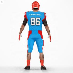 Uniformes de fútbol americano personalizados Sublimación Camisetas de fútbol Camiseta de fútbol Precio bajo MOQ bajo - Product Image 3