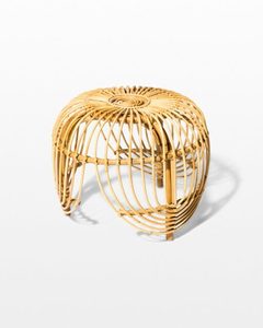 Rattan Traditional Design <b>Portable</b> Side <b>Table</b> for Home Office Use - Product Image 3