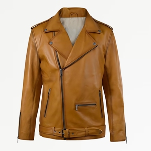 Chaqueta de cuero para mujer, negra, delgada, de piel de cordero Real, corta, de alta calidad, transpirable, de manga larga, chaqueta de cuero para mujer - Product Image 1