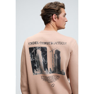 Sudadera <span class=keywords><strong>LUCIAN</strong></span> para Hombre, Corte Regular, Cuello Redondo, con Estampado en el Pecho y la Espalda - Product Image 5